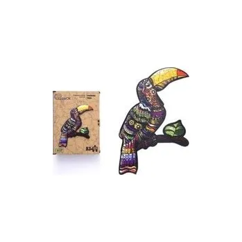 Dřevěná hračka Puzzle drewniane eko 127 Tropikalny tukan A3