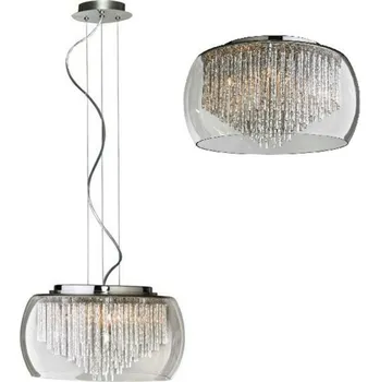 Azzardo AZ1000 REGO stropní/závěsné svítidlo 8x G9 40W bez zdroje 50cm IP20, čiré