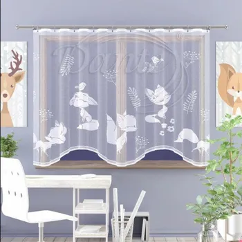 Bytový textil Dante LIŠKY záclona - 120 cm