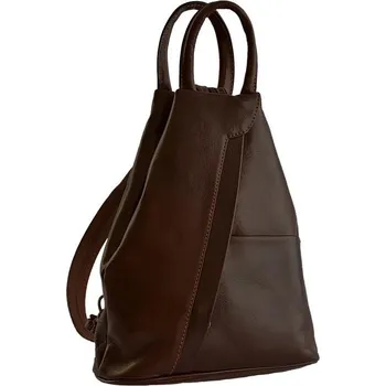Městský batoh Dámský kožený batoh malý 880 tmavě hnědý