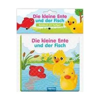 První čtění Trötsch Badebuch mit Tierfigur Die kleine Ente und der Fisch - Trötsch Verlag