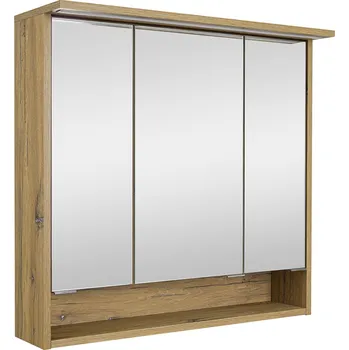 Koupelnový nábytek A-Interiéry Zrcadlová skříňka závěsná s LED osvětlením Michelle 75 ZS