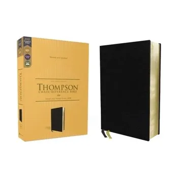 Encyklopedie KJV, Thompson Chain-Reference Bible, European Bonded Leather, Black, Red Letter, Comfort Print
