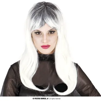 Karnevalová paruka Guirca dámská bílá zombie paruka