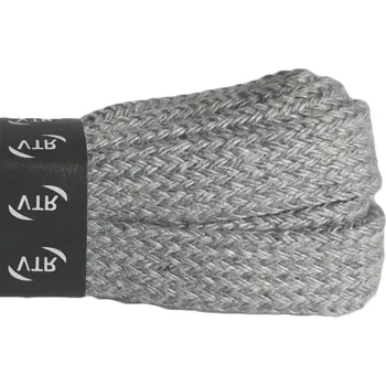 Tkaničky do bot DENIMOVÉ tkaničky ploché světle šedé, délka 100 cm