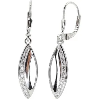 Náušnice Stříbrné náušnice s klasickým zapínáním