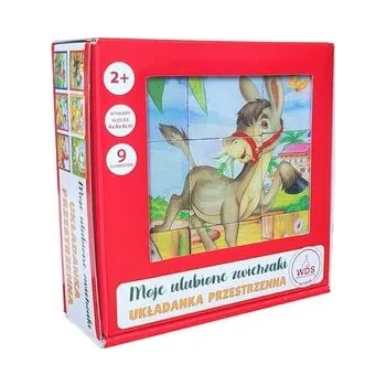 Dřevěná hračka Układanka przestrzenna - Moje ulubione zwierzaki