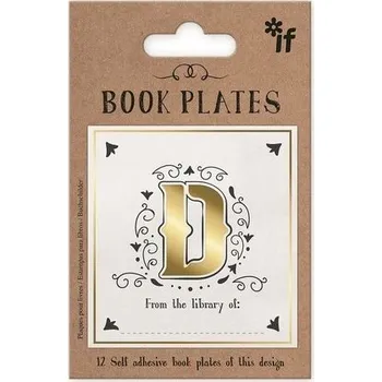 Set školních potřeb Ekslibris - zestaw naklejek - litera D