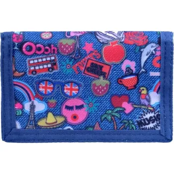 Peněženka Dívčí textilní peněženka na suchý zip 40243-9900 A modrá