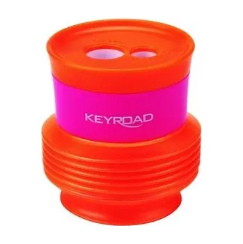Set školních potřeb Keyroad Ořezávátko kontejner Stretchy - oranžové