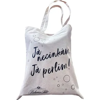 Bohemia Sekt taška béžová Já necinkám, já perlím