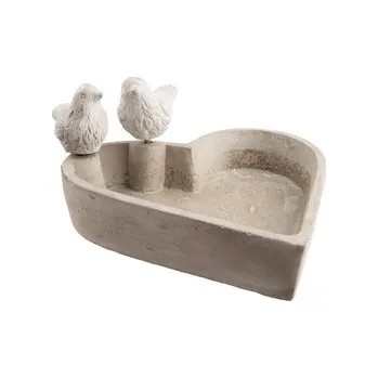 Krmítko pro ptáka Pítko pro ptáčky cement 20x6 cm