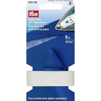 PRYM Zažehlovací vlizelínový proužek na záložky, 5 m x 20 mm