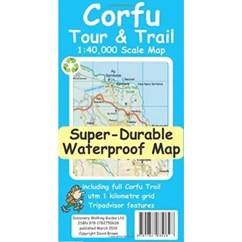 Encyklopedie Corfu Tour & Trail Super-Durable Map - Brawn, David
