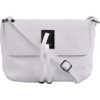 Kabelka Malá kožená kabelka přes rameno 5487 bílá