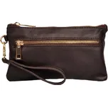 Psaníčko tmavě hnědé - dámská malá kabelka s poutkem do ruky 115