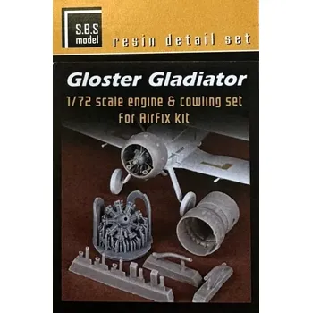 Plastikový model S.B.S model 1/72 Gloster Gladiator - Engine&cowling set (AIRF)