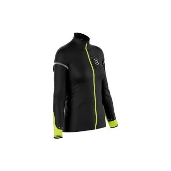 Dámská casual bunda COMPRESSPORT HURRICANE WINDPROOF JACKET FLASH W M; Černá bunda + DÁREK DLE VÝBĚRU!