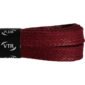 Tkaničky do bot Voskované tkaničky ploché vínové, délka 70 cm