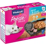 6x85g Vitakraft Poésie DéliSauce míchané balení kapsičky - Meat & Fish Selection