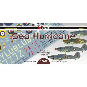 Plastikový model DK decals 1/48 Sea Hurricane (10x camo)