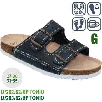 Dívčí obuv Santé D/203/82/BP TONIO Barva: Modrá, Velikost: 35, Stélka: Anatomicky tvarovaná