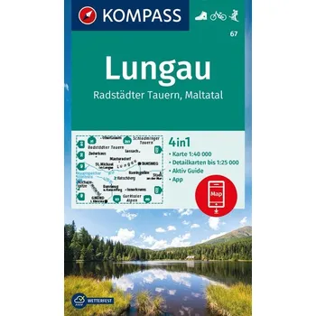 KOMPASS Wanderkarte 67 Lungau, Radstädter Tauern, Maltatal 1:40.000