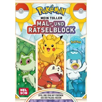 První čtění Pokémon Activity-Buch: Mein toller Mal- und Rätselblock