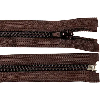 Zip Spirálový zip No 5 délka 30 cm bundový POL - hnědá čokoládová