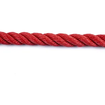 Lano PPV stáčené lano 16mm červené