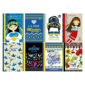 Set školních potřeb Notatnik ozdobny A6/64K kr. TW Wspieramy Ukrainę