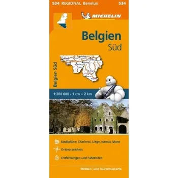 Michelin Karte Belgien Süd