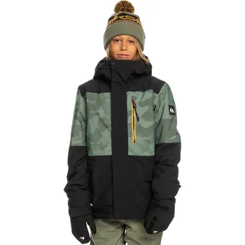 bunda Quiksilver Mission Printed Block - GNB3/Spray Camo Laurel Wreath 10 Years