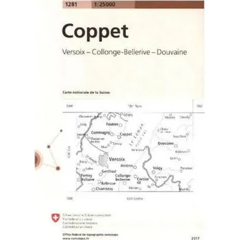 Landeskarte der Schweiz Coppet