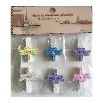 Set školních potřeb Klamerki ozdobne zwierzęce ważki 6szt