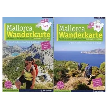 Mallorca Wanderkarte 1:35.000 (Kartenset mit Nord + Süd-Blatt) - Schichor, Marc