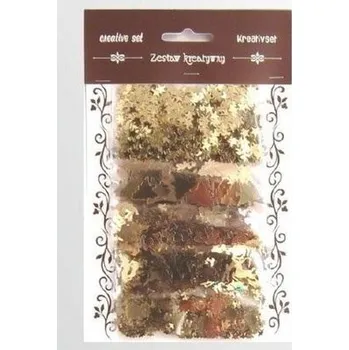 Set školních potřeb Zestaw elementów złotych z folii 5g