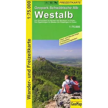 GeoMap Karte Geopark Schwäbische Alb, Westalb