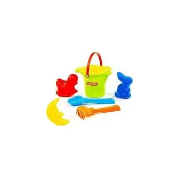 Hra na zahradu Sada na písek č. 140: Kbelíček s hubičkou malý, sítko /+1