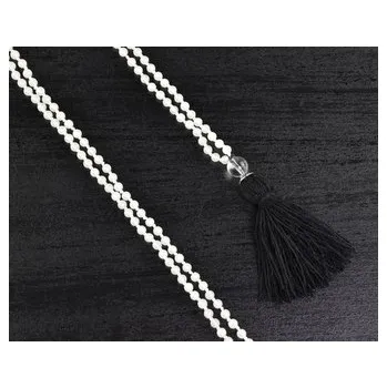 Náhrdelník Asijský růženec světle modrý 4 mm