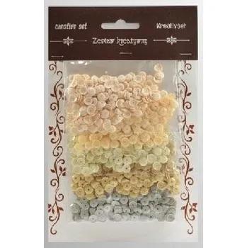 Set školních potřeb Zestaw cekiny kremowych 6mm 30g