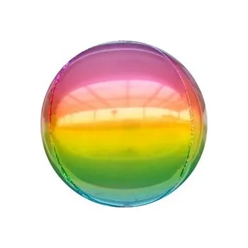 Balónek Foliový balonek koule Ombre duhová 40 cm - Godan
