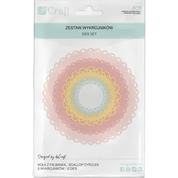 Set školních potřeb Wykrojniki - koła z falbanką 5szt