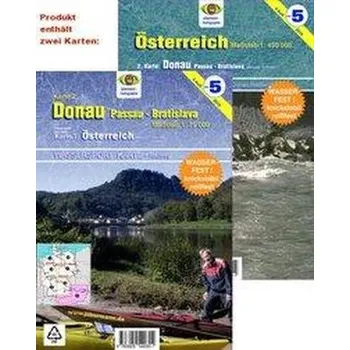 Wassersport-Wanderkarte Österreich - Jübermann, Erhard