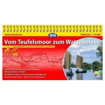 Kompakt-Spiralo BVA Vom Teufelsmoor zum Wattenmeer Naturerlebnis im Land zwischen Elbe, Weser und Nordsee Radwanderkarte 1:75.00 - NABU Naturschutzbund Deutschland, 30169 Hannover