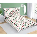 Povlečení bavlněné - Vánoce - perníček - 140x200, 70x90 cm