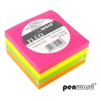 Set školních potřeb Kostka samoprzylepna fluo 400 kartek