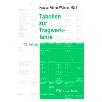 Tabellen zur Tragwerklehre - Mähl, Florian