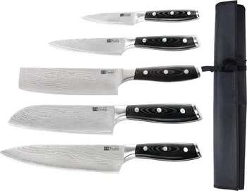 Kuchyňský nůž Tsuki Sada japonských nožů s pouzdrem 5 ks