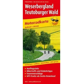 PublicPress Motorradkarte Weserbergland, Teutoburger Wald
